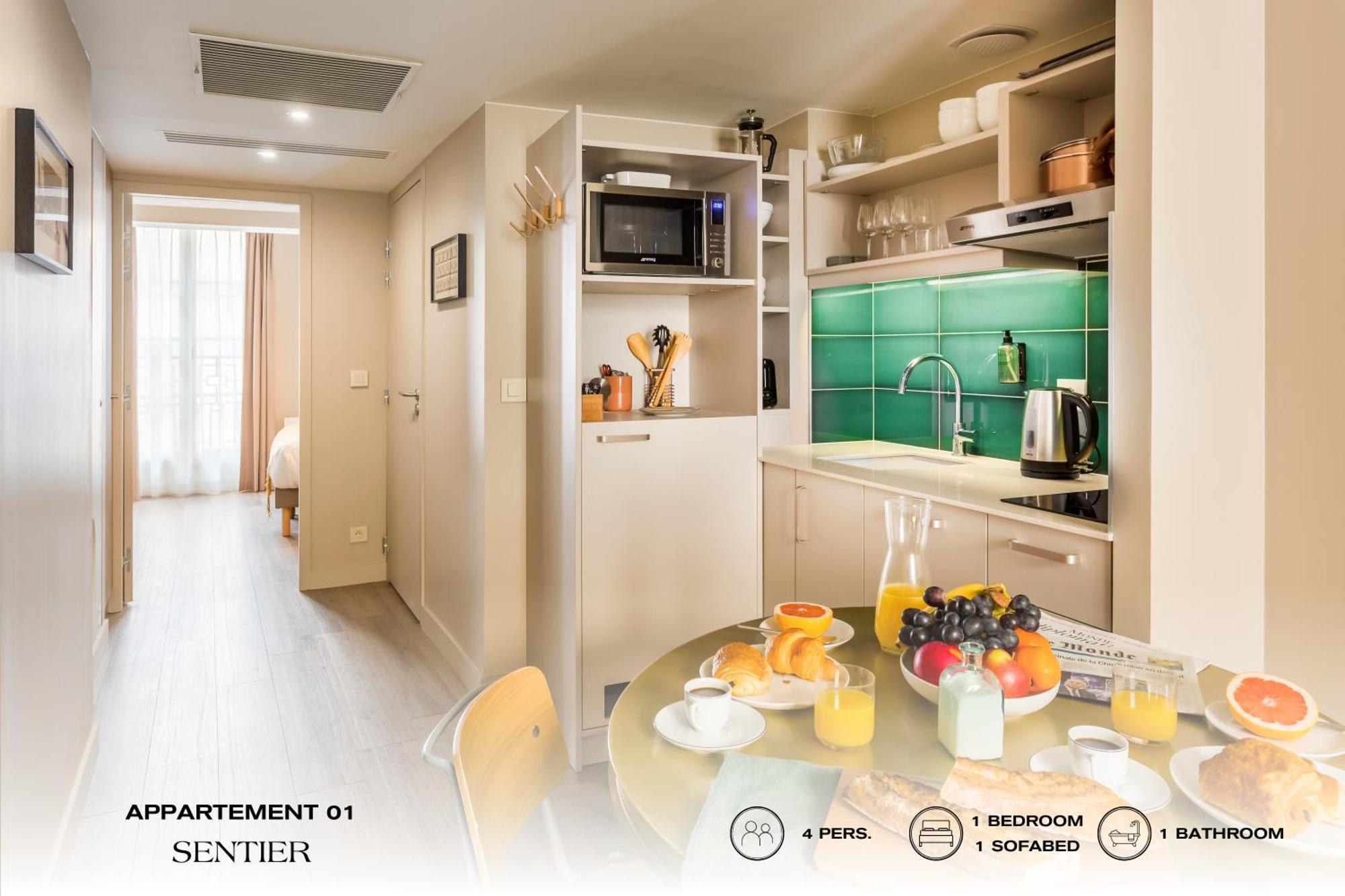 Apartament Beauquartier - Sentier Paryż Zewnętrze zdjęcie